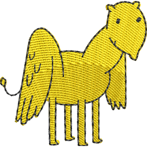 Winged Lemongrab Horse Adventure Time Free Coloring Page for Kids