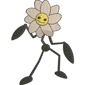 Daisy Poppy Playtime Free Machine Embroidery Design