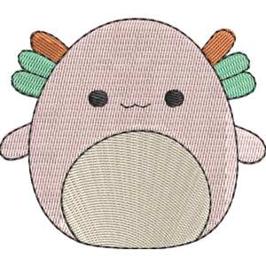 Aksel the Axolotl Squishmallows Free Machine Embroidery Design