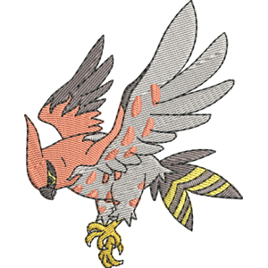 Talonflame Pokemon Free Coloring Page for Kids