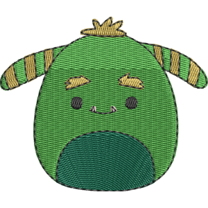 Callum the Monster Squishmallows Free Machine Embroidery Design