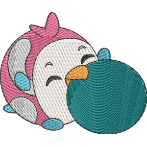 Wobb the Penguin Pikmi Pops Free Machine Embroidery Design