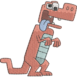 Silly The Sillysaurus Wow! Wow! Wubbzy! Free Machine Embroidery Design