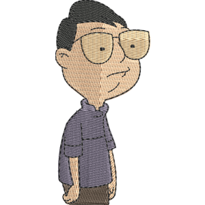 Toshi Yoshida American Dad! Free Machine Embroidery Design