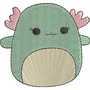 Chasmen the Axolotl Squishmallows Free Machine Embroidery Design