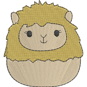 Cavaleri the Alpaca Squishmallows Free Machine Embroidery Design