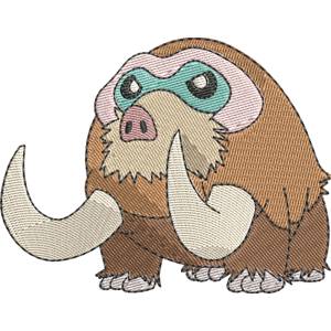 Mamoswine Pokemon Free Coloring Page for Kids