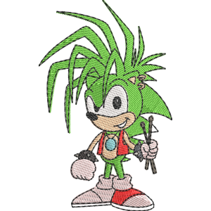 Manic the Hedgehog Sonic Underground Free Coloring Page for Kids