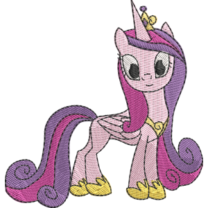 Princess Cadance My Little Pony Friendship Is Magic Free Coloring Page for Kids