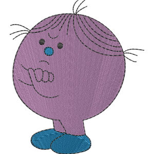 Little Miss Stubborn Mr Men Free Coloring Page for Kids