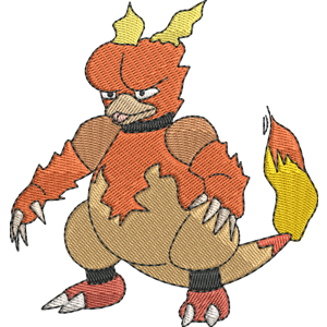 Magmar 1 Pokemon Free Coloring Page for Kids