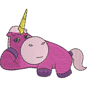 Sleepy Unicorn Hanazuki Free Machine Embroidery Design