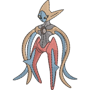 Deoxys Pokemon Free Coloring Page for Kids