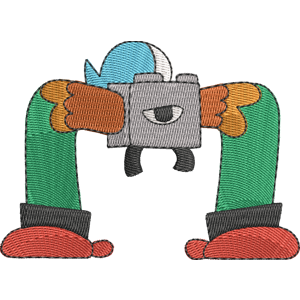 Friend Guy Unikitty! Free Machine Embroidery Design