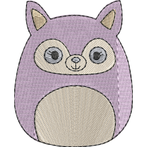 Chaitra the Lemur Squishmallows Free Machine Embroidery Design