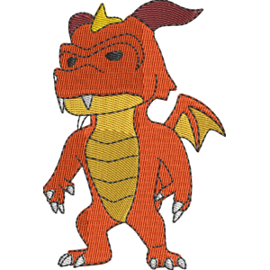 Inferno Dragon Stumble Guys Free Machine Embroidery Design