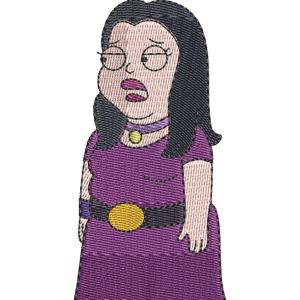 Debbie Hymen American Dad! Free Machine Embroidery Design