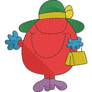 Little Miss Scatterbrain Mr Men Free Coloring Page for Kids