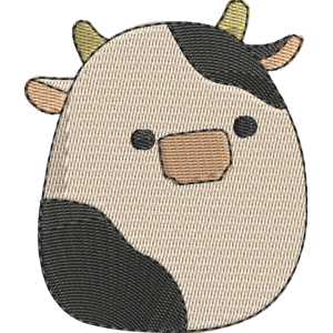 Clover the Bull Squishmallows Free Machine Embroidery Design