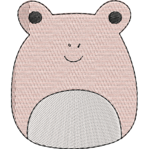 Carlito the Frog Squishmallows Free Machine Embroidery Design