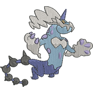 Thundurus Therian Forme Pokemon Free Coloring Page for Kids
