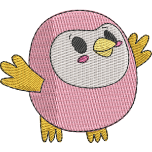 Beeps the Owl Pikmi Pops Free Machine Embroidery Design