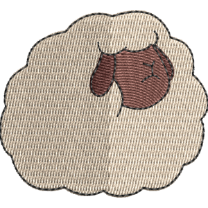 Small Sheep We Bare Bears Free Machine Embroidery Design