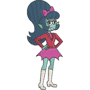 Miss Pastel OK K.O.! Let's Be Heroes Free Machine Embroidery Design