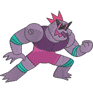 Mecha Lizard OK K.O.! Let's Be Heroes Free Machine Embroidery Design