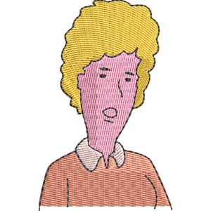 Mrs. Dickey Beavis and Butt-Head Free Machine Embroidery Design