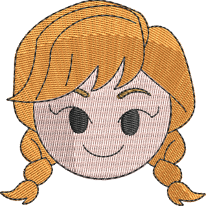 Anna Disney Emoji Blitz Free Machine Embroidery Design