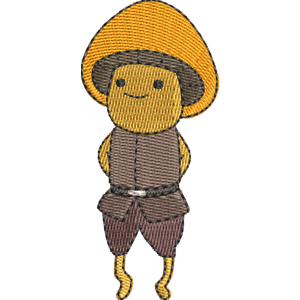 Mushroom Guy Adventure Time Free Machine Embroidery Design