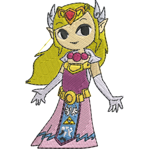 Princess Zelda The Legend of Zelda The Wind Waker Free Coloring Page for Kids