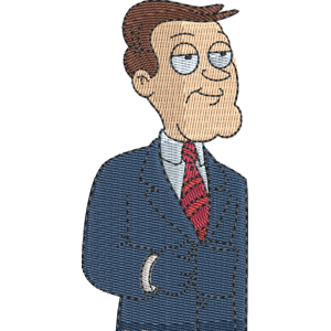 Jackson American Dad! Free Machine Embroidery Design