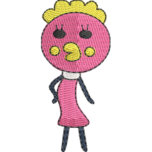 Modeltchi Female Tamagotchi Free Coloring Page for Kids