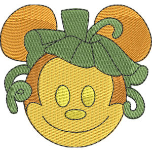 Pumpkin Mickey Disney Emoji Blitz Free Machine Embroidery Design