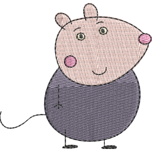 Daddy Mouse Peppa Pig Free Machine Embroidery Design