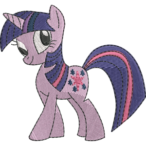 Twilight Sparkle My Little Pony Friendship Is Magic Free Coloring Page for Kids