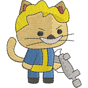 Depot boy StrikeForce Kitty Free Machine Embroidery Design