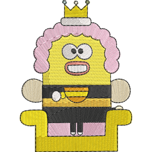 Queen Bee Hey Duggee Free Coloring Page for Kids