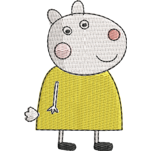 Charlotte Sheep Peppa Pig Free Machine Embroidery Design