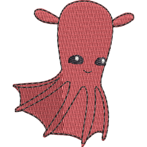 Vampire Squid Octonauts Free Machine Embroidery Design