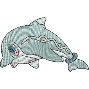 Palafin Zero Form Pokemon Free Machine Embroidery Design