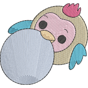 Puff the Parrot Pikmi Pops Free Machine Embroidery Design