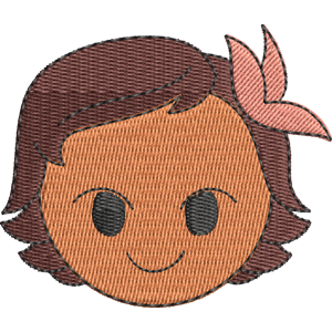 Baby Moana Disney Emoji Blitz Free Machine Embroidery Design