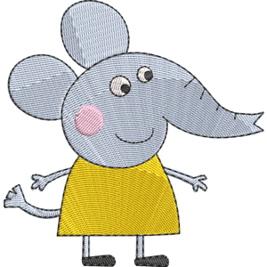Emily Elephant Peppa Pig Free Coloring Page for Kids