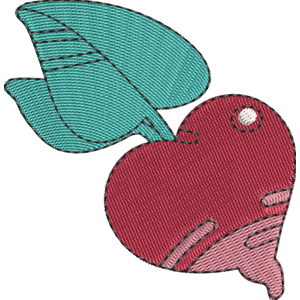 Heart Beet Slime Rancher 2 Free Machine Embroidery Design