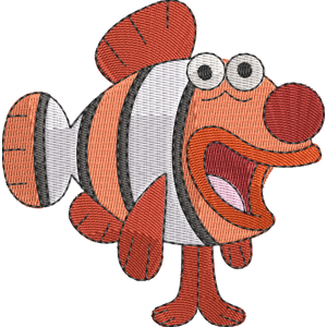 Clownfish Zig & Sharko Free Machine Embroidery Design