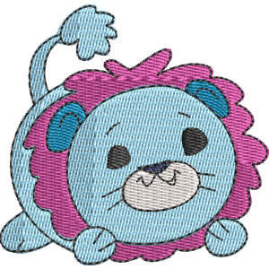 Loofa the Lion Pikmi Pops Free Machine Embroidery Design