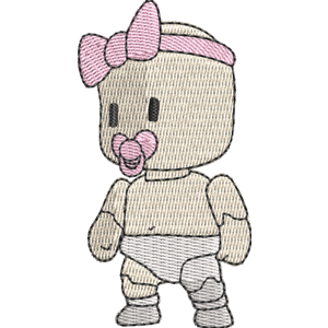 Babydoll Stumble Guys Free Machine Embroidery Design